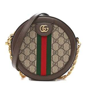 Gucci Gg Supreme Web Mini Ophidia Round #242097G13B